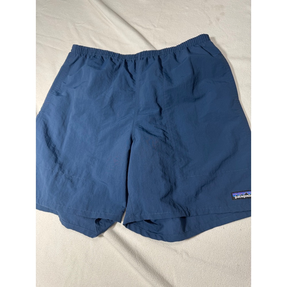 Patagonia Baggies 5 Inch Shorts Mens Large Navy Blue NetPlus Recycled Nylon